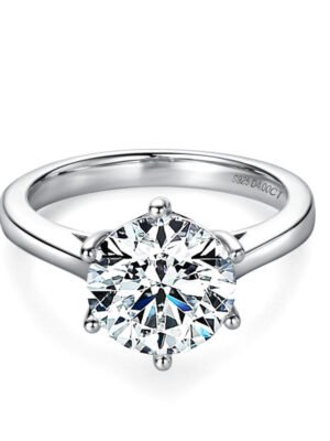 Moissanite Solitaire Ring