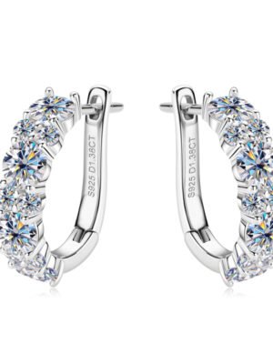 Moissanite Pure Clip Hoops